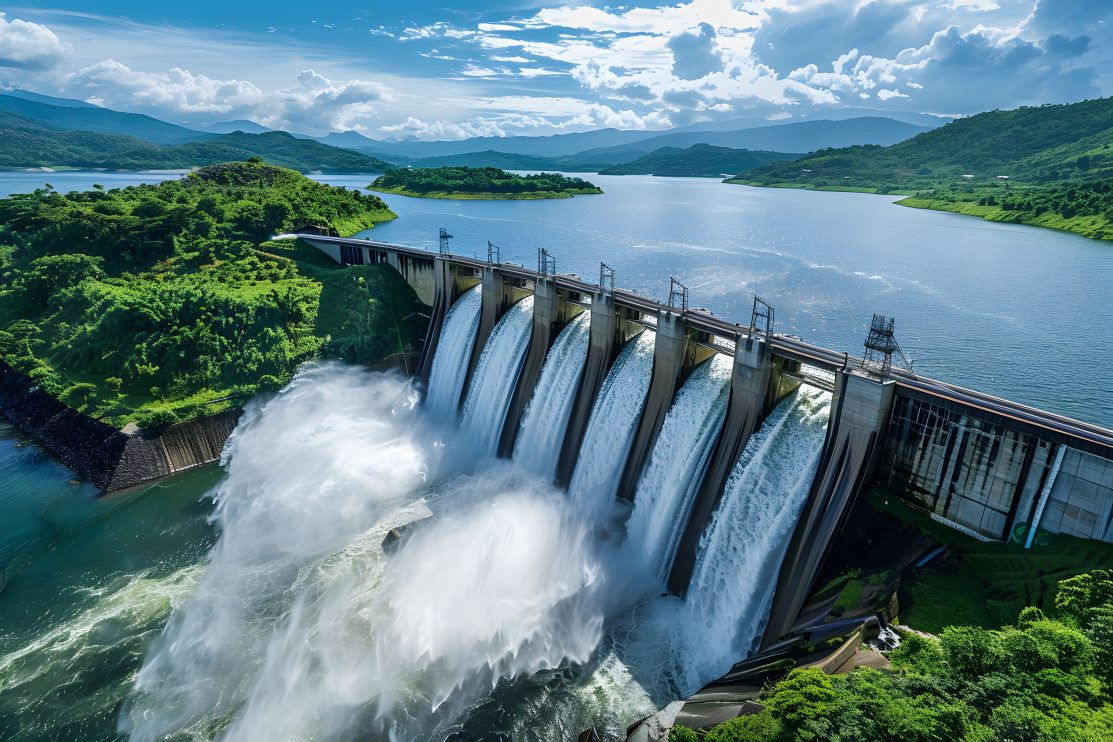 the-dam-is-full-of-water-and-theres-an-endless-waterfall-flowing-from-it