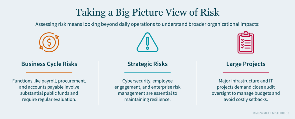 Graphic looks at some broader organizational risks state and local governments should assess