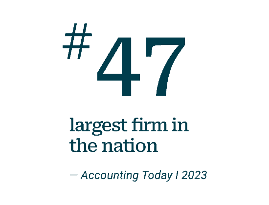 #47 largest firm in the nation