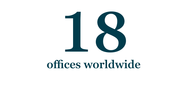 18 offices worldwide