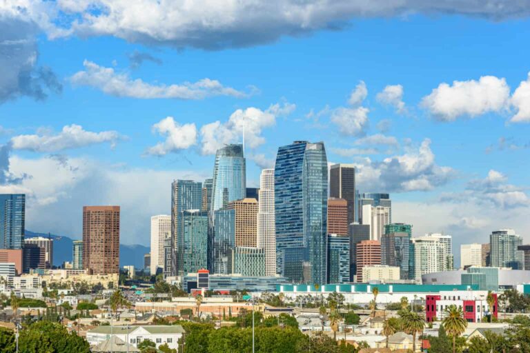 downtown LA skyline